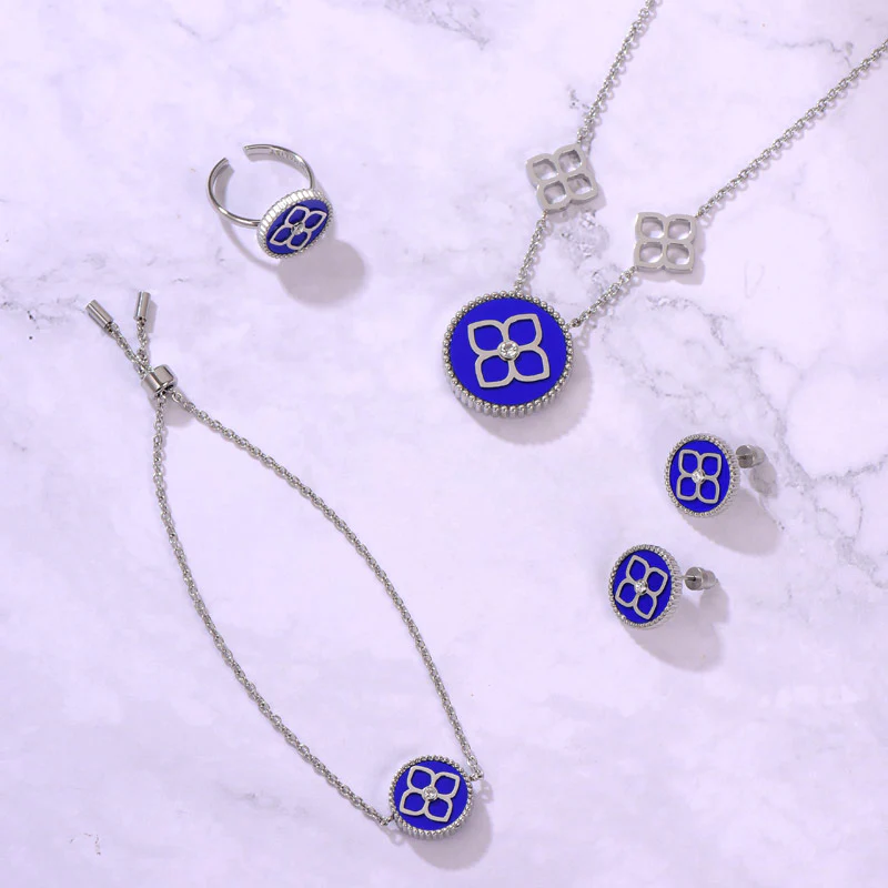 Ameera / Necklace Blue Silver - Image 3