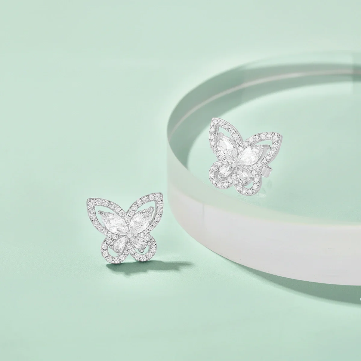 Butterfly / Earrings Silver - Image 4