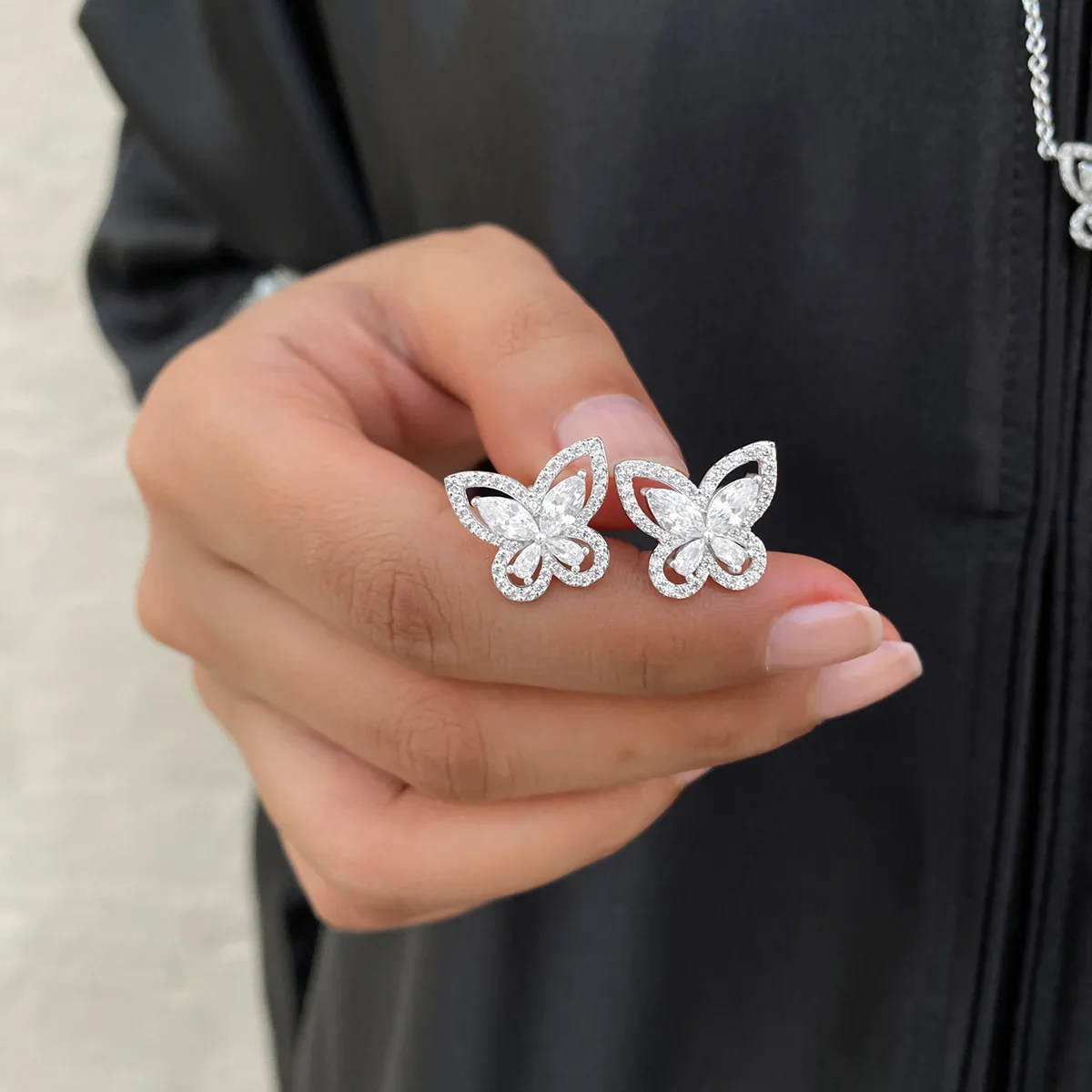 Butterfly / Earrings Silver - Image 5