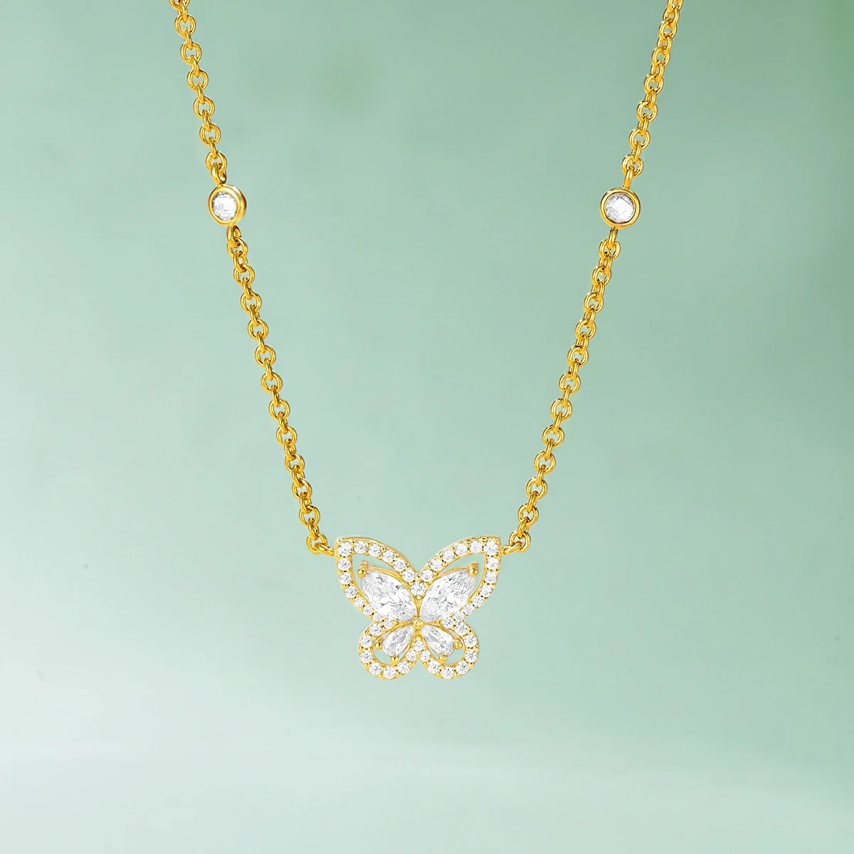 Butterfly / Necklace Gold - Image 4