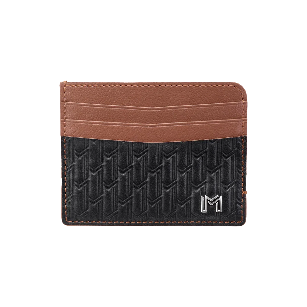 Camel Leather Black & Tan / Silver - Image 2
