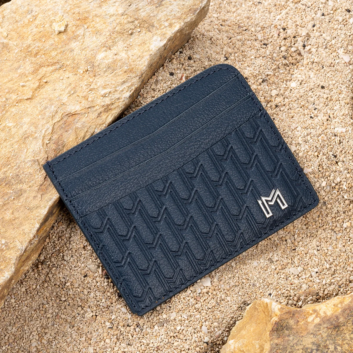Camel Leather Navy / Silver - Image 4