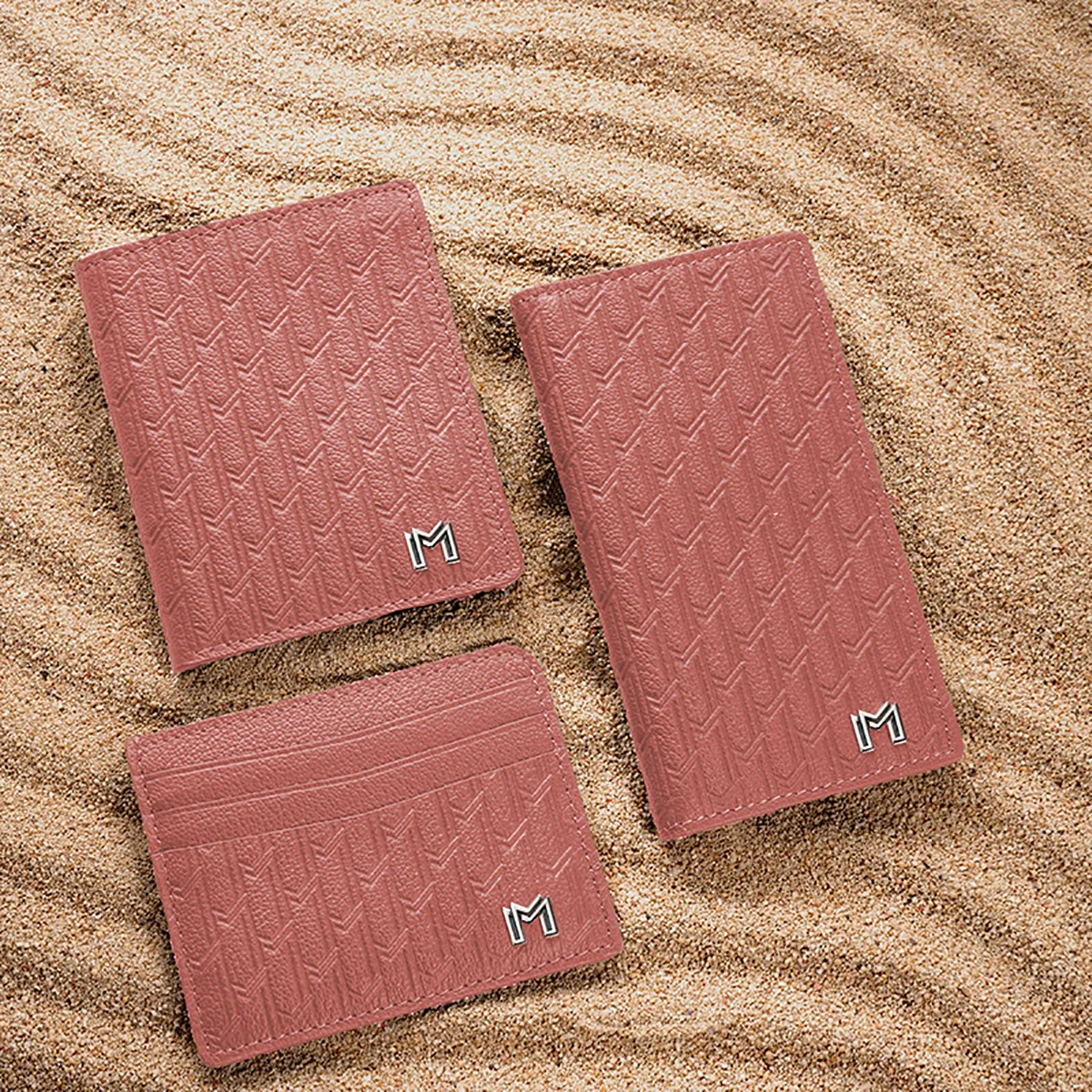 Camel Leather Pink / Silver - Image 5
