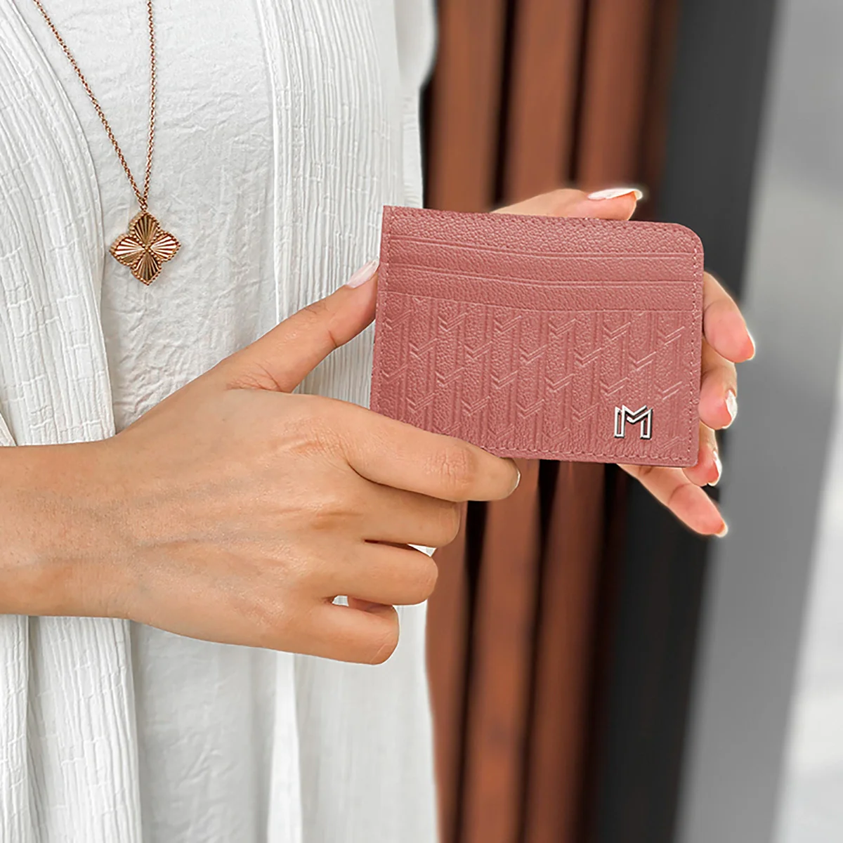Camel Leather Pink / Silver - Image 6