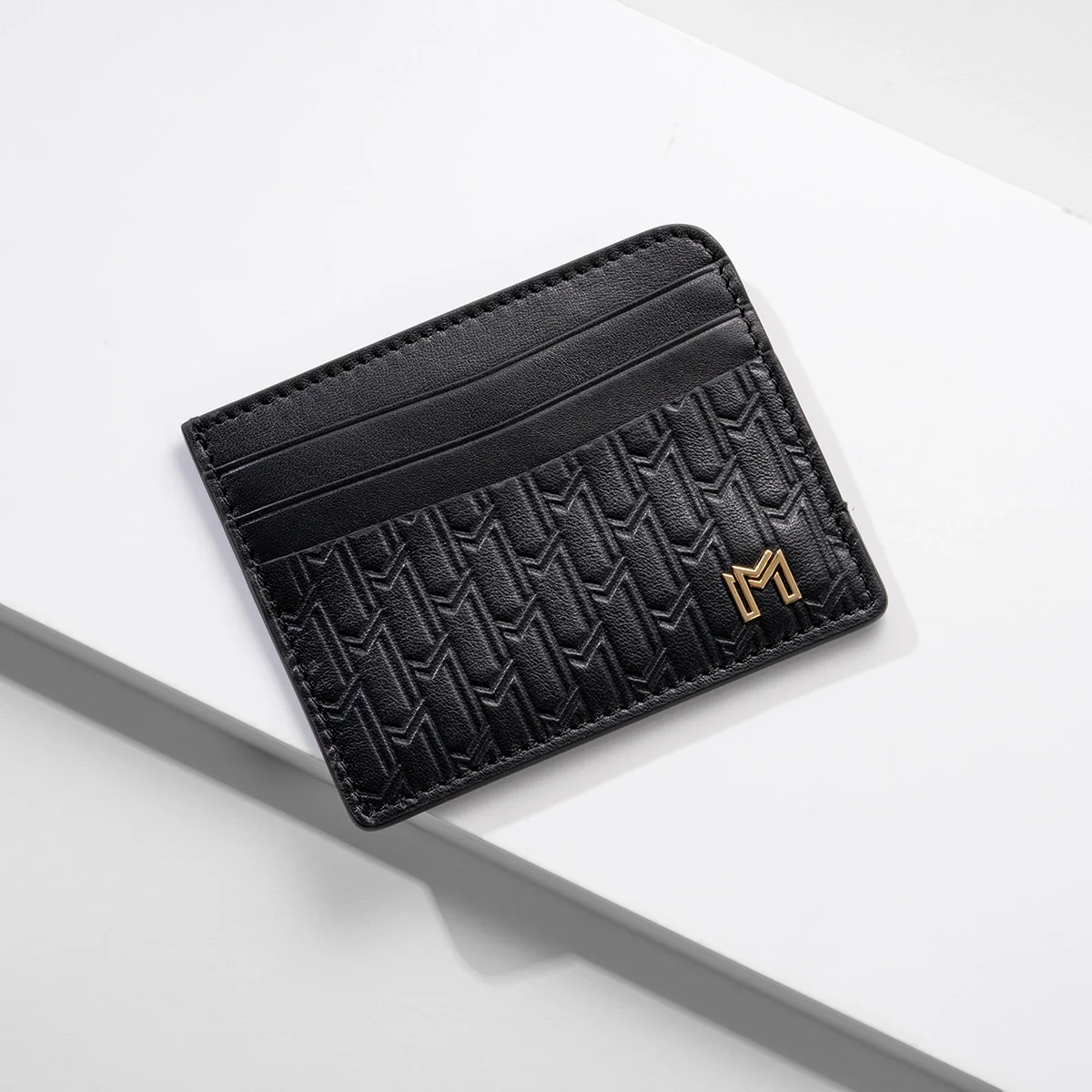 Italian Calfskin Leather Black / Gold - Image 4