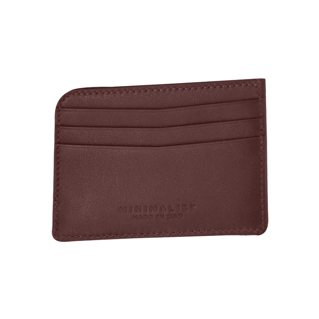 Italian Calfskin Leather Burgundy / Gold - Image 3