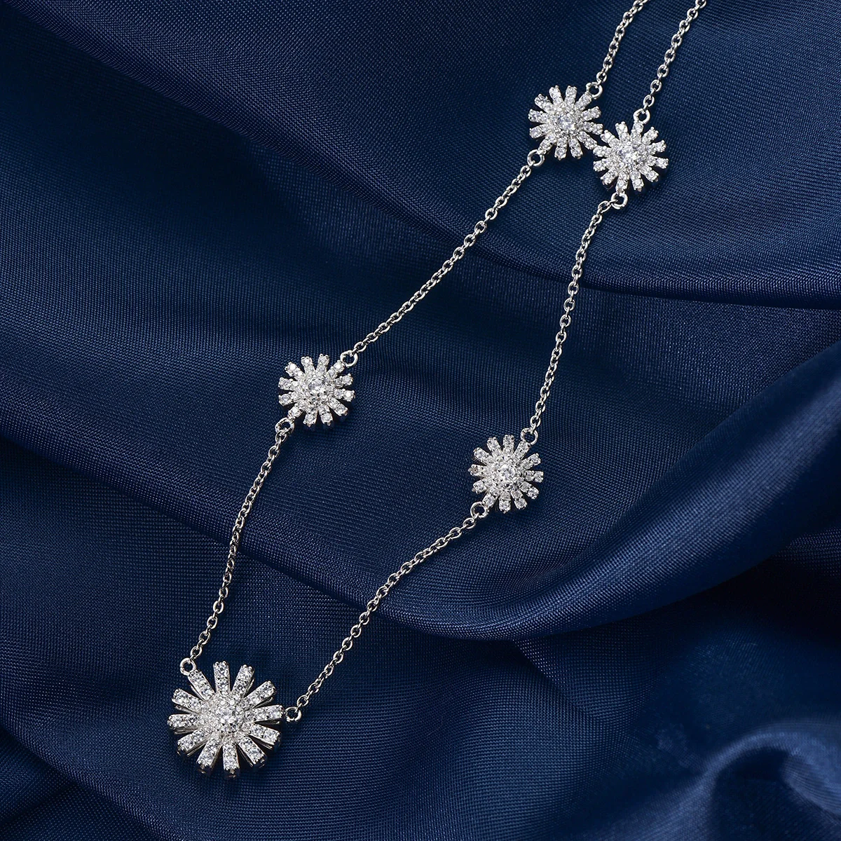 Charming Sunflower / Necklace Silver - Image 5