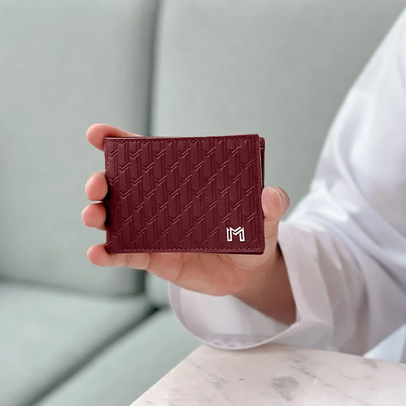 Camel Leather Burgundy / Silver - Image 7