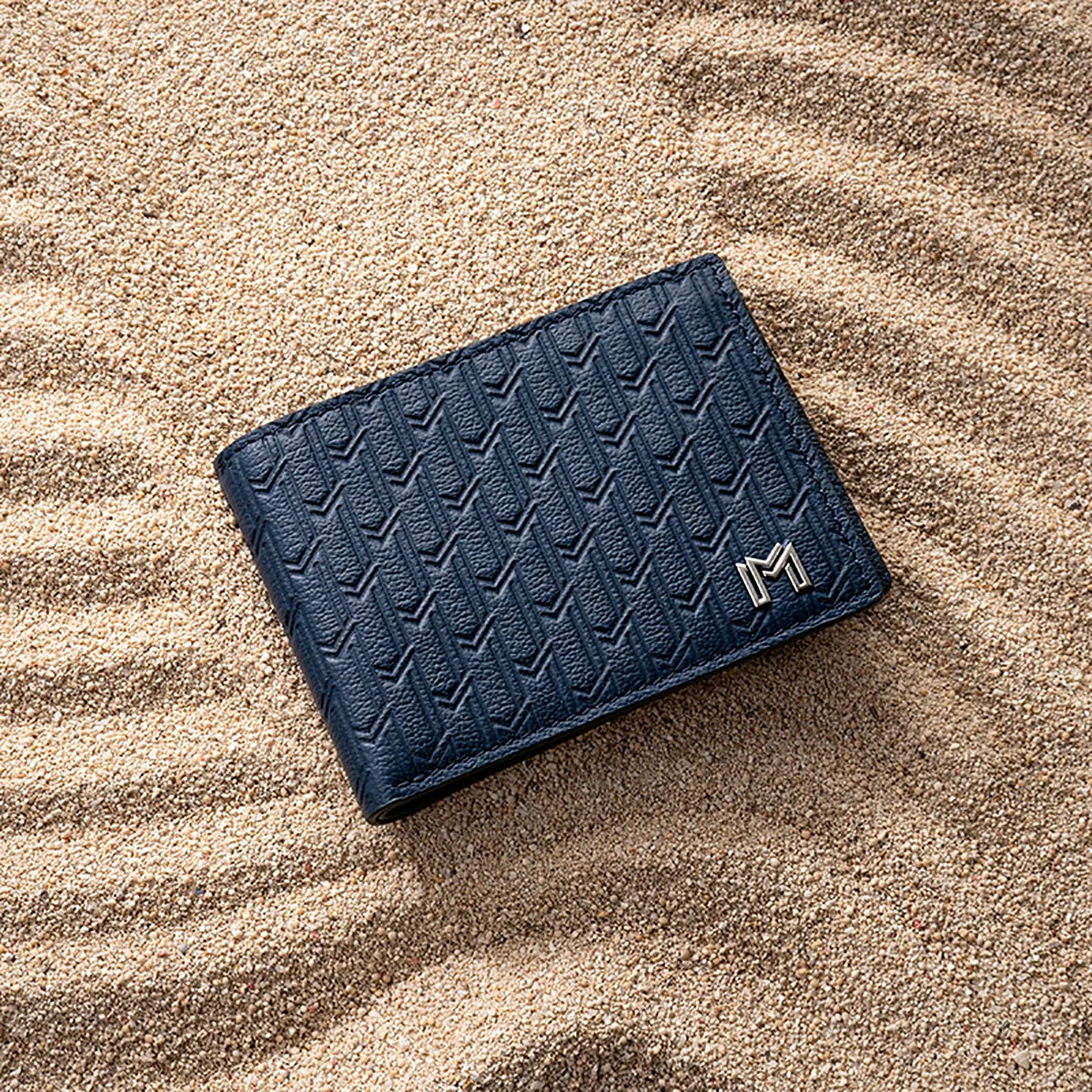 Camel Leather Navy / Silver - Image 4
