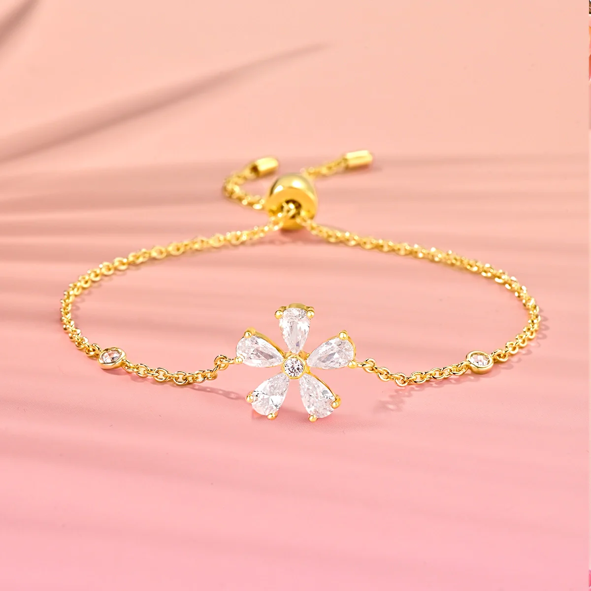 Daisy Flower / Bracelet Gold - Image 2