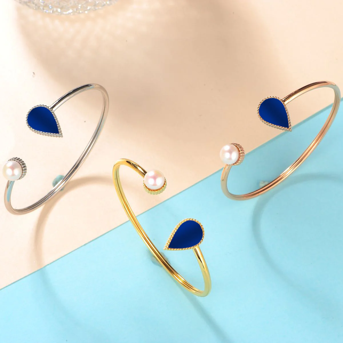 Drop / Bangle Blue Gold - Image 4