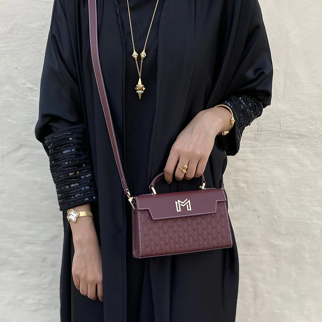 Hessa Handbag / Burgundy - Image 7