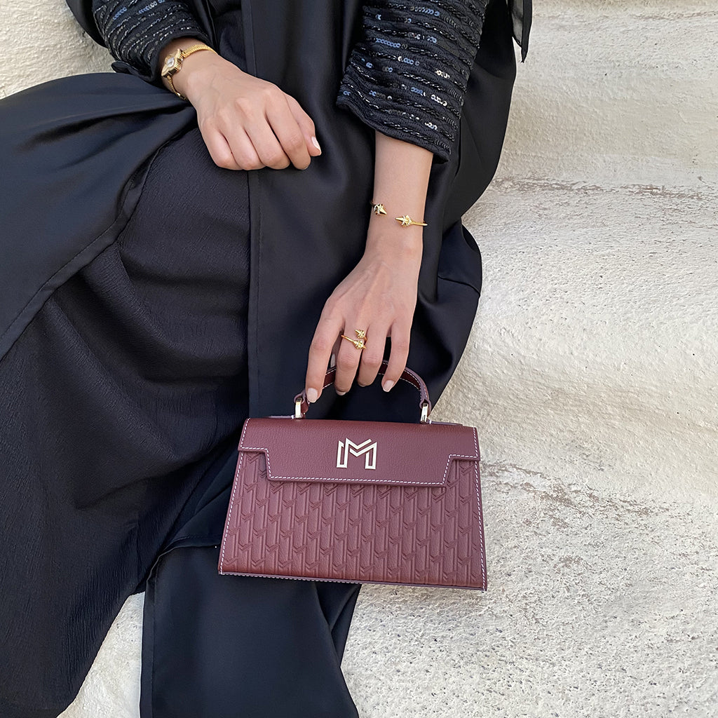 Hessa Handbag / Burgundy - Image 8
