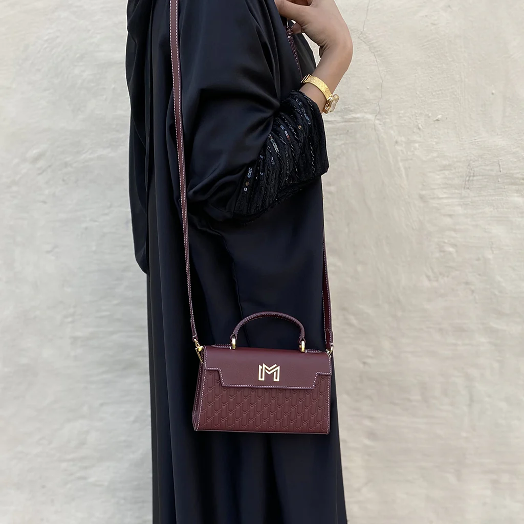 Hessa Handbag / Burgundy - Image 9