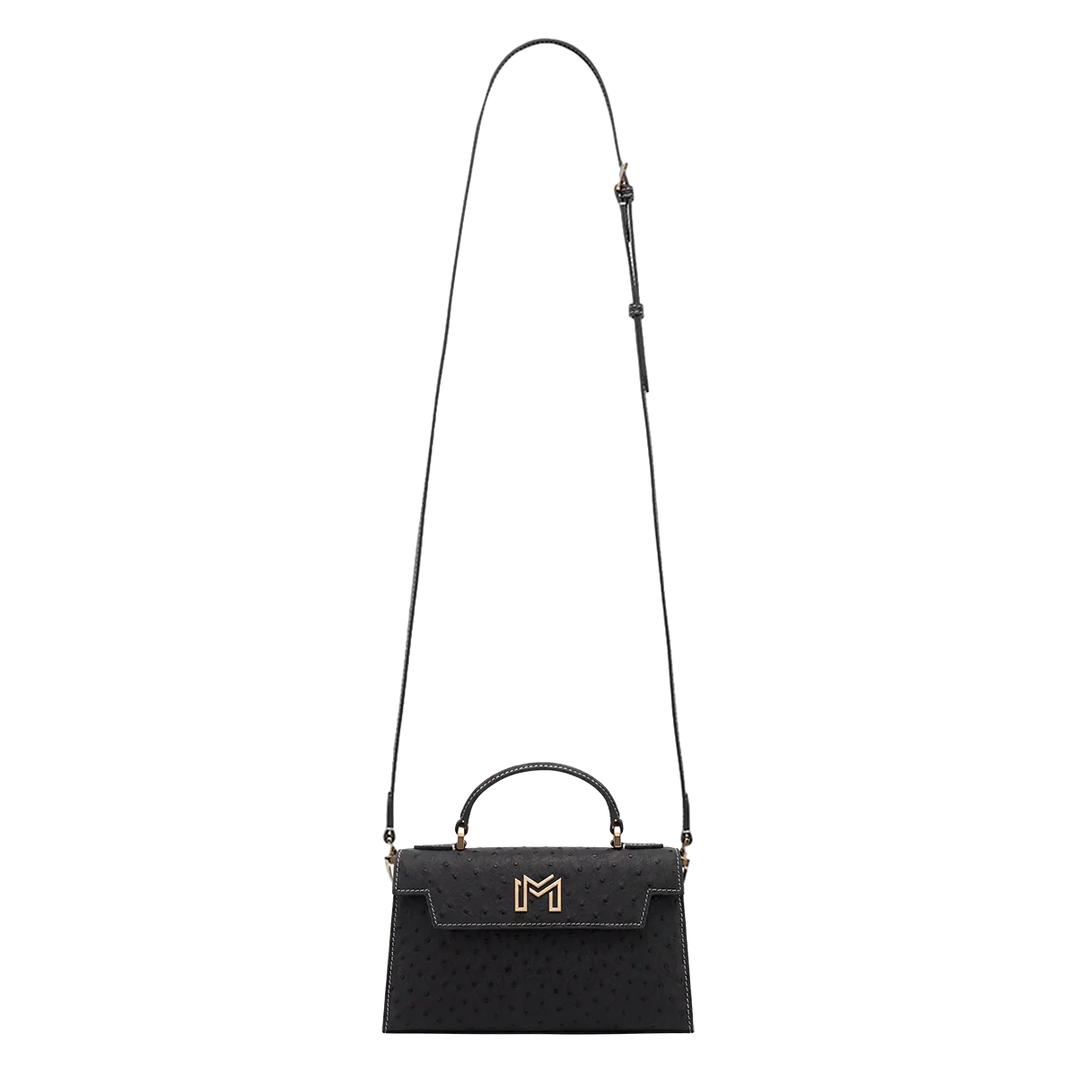 Hessa Ostrich Leather / Black - Image 5