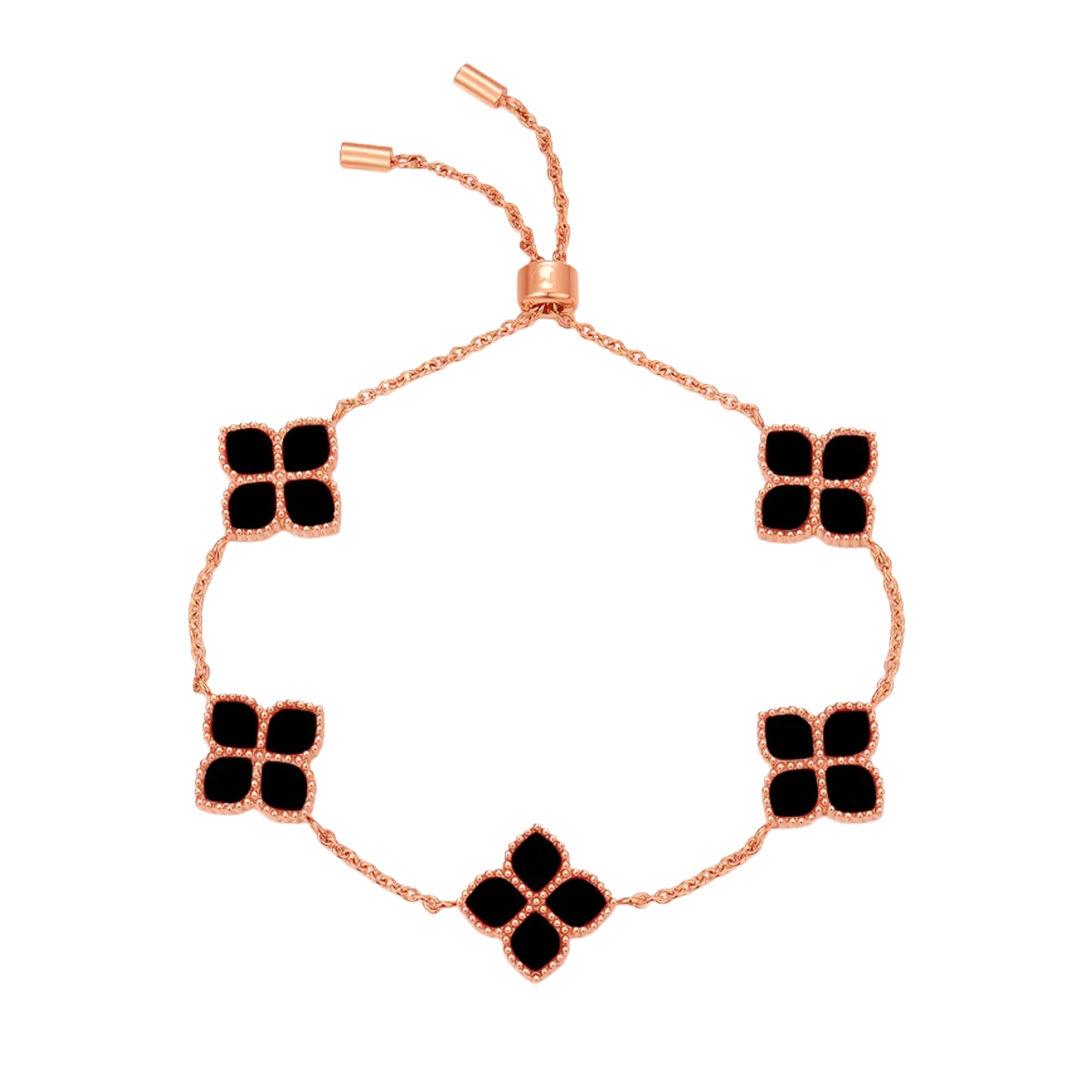 Joory / Bracelet Black Rose Gold