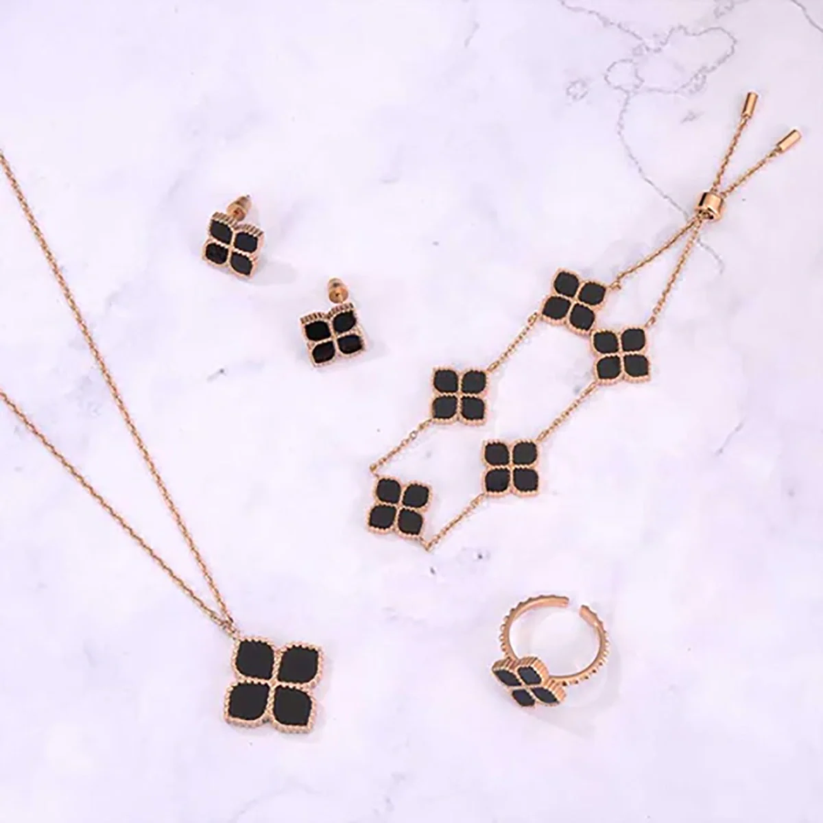 Joory / Bracelet Black Rose Gold - Image 4