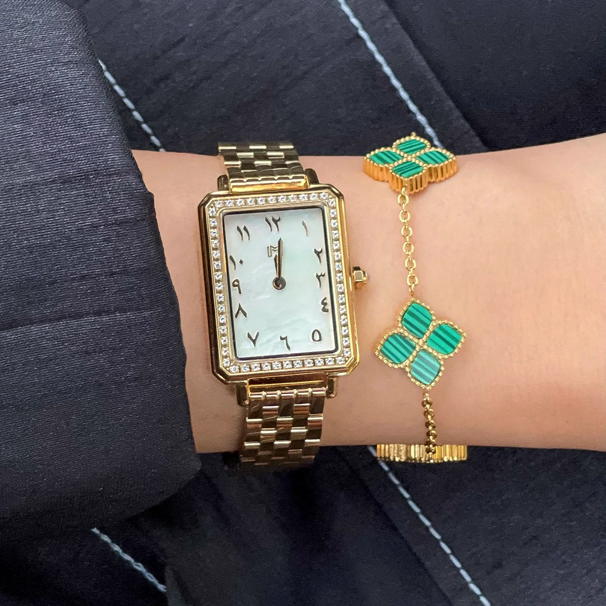 Joory / Bracelet Malachite Gold - Image 7