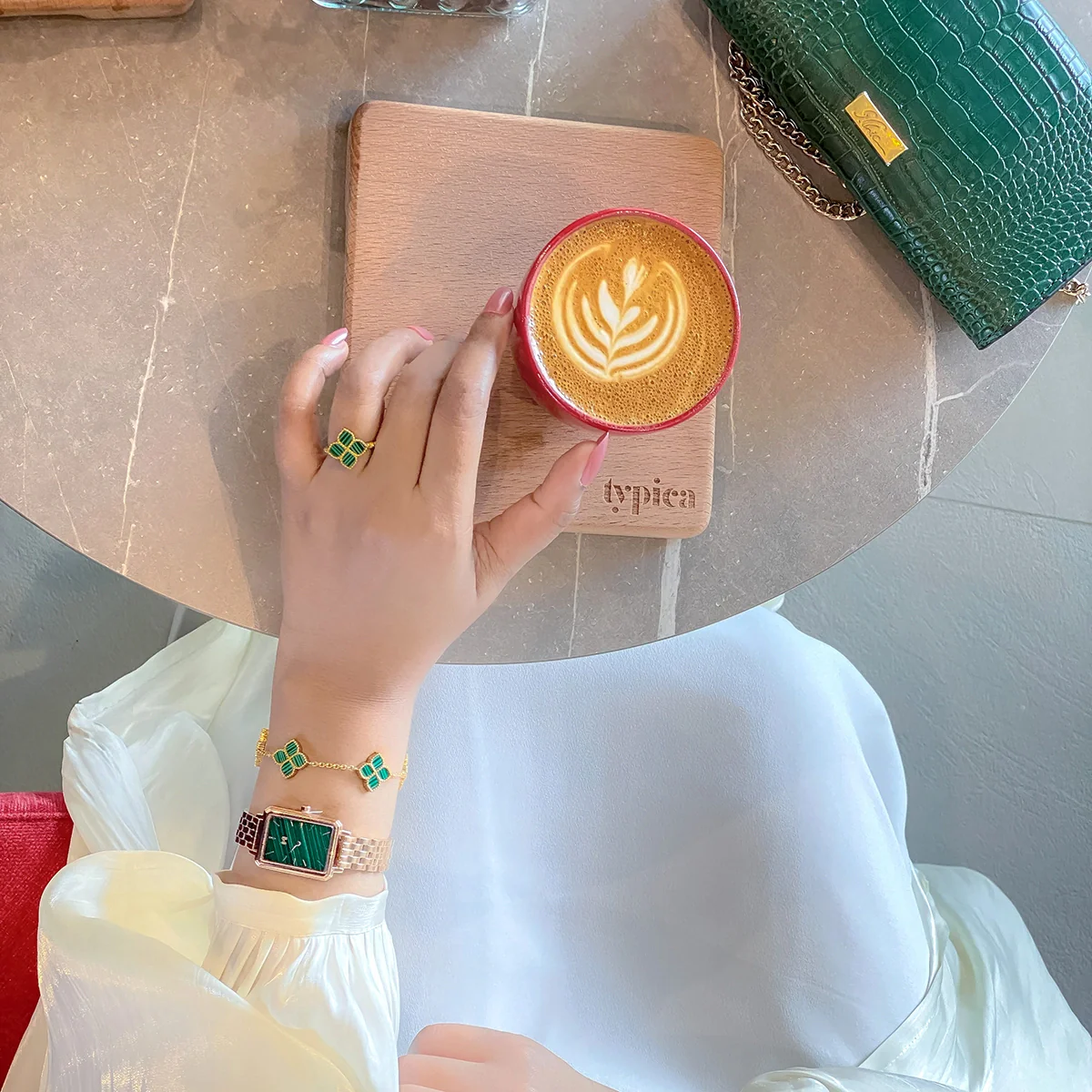 Joory / Bracelet Malachite Gold - Image 8