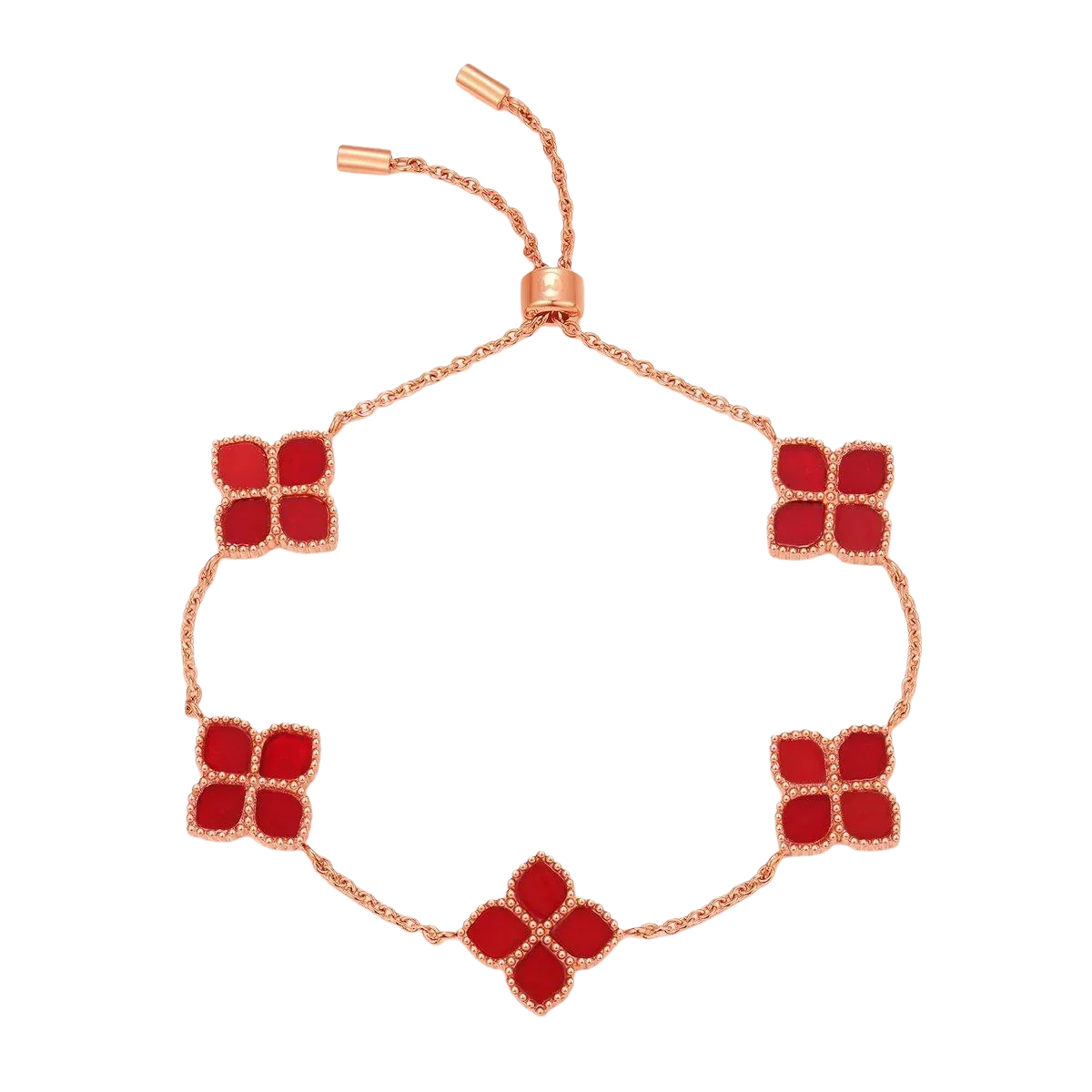 Joory / Bracelet Red Rose Gold