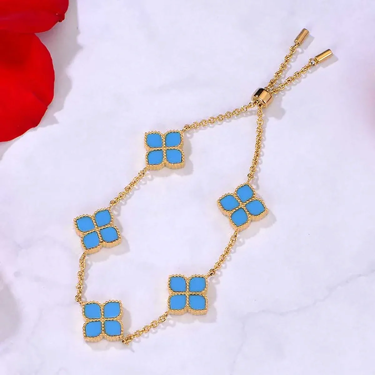 Joory / Bracelet Teal Gold - Image 4