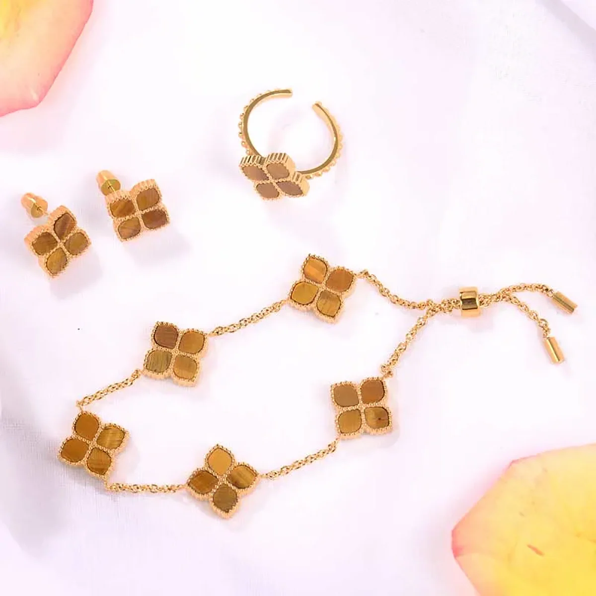 Joory / Bracelet Tiger Eye Gold - Image 4