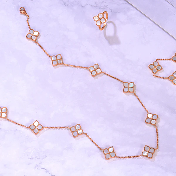Joory / Choker Necklace Pearl Rose Gold - Image 5