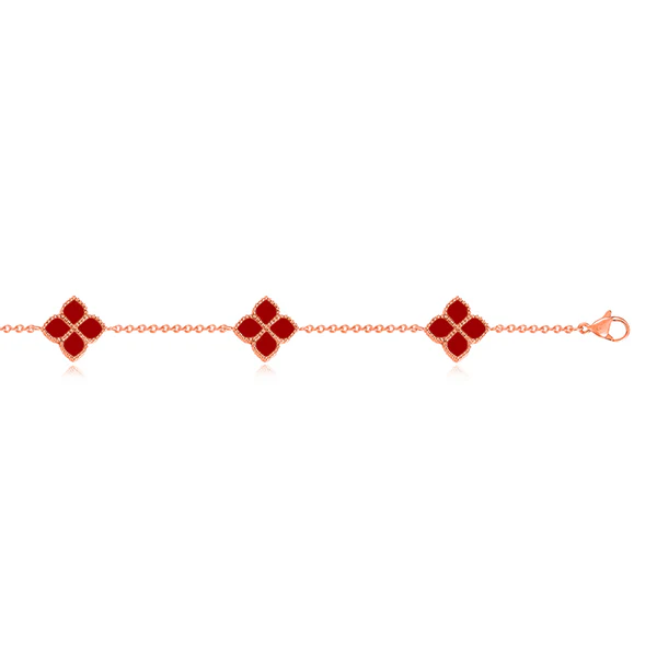 Joory / Choker Necklace Red Rose Gold - Image 4