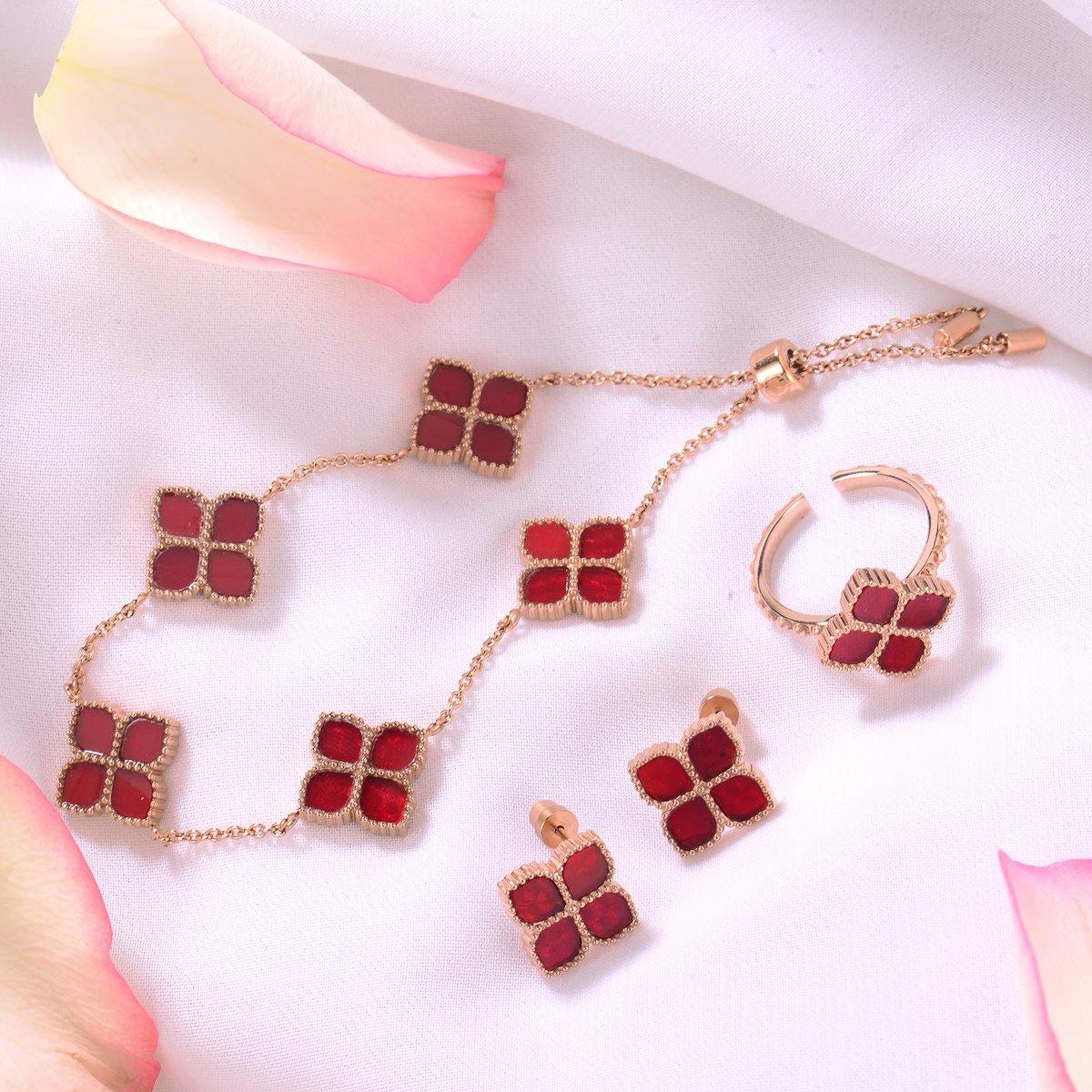 Joory / Choker Red Rose Gold Set - Image 6