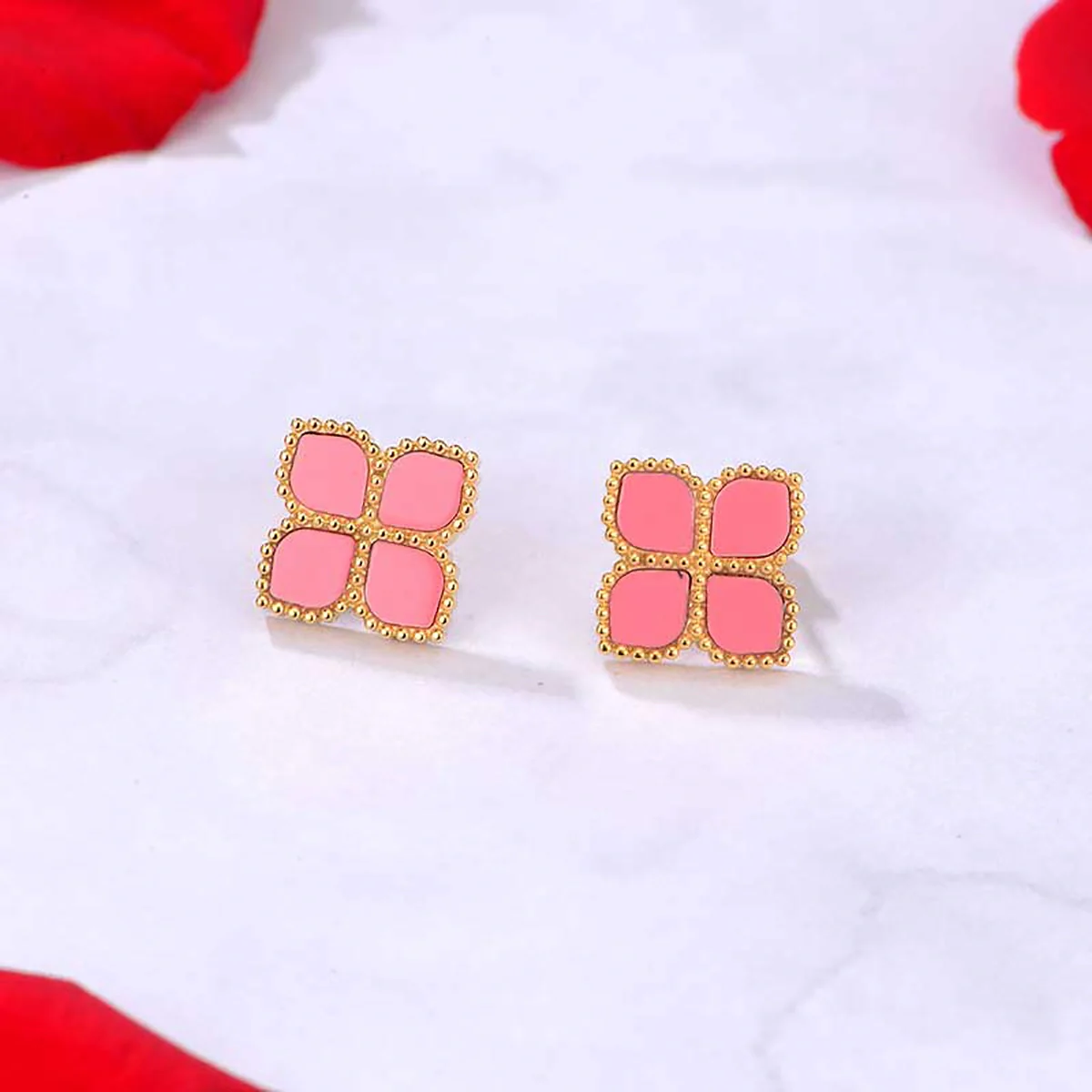 Joory / Earrings Pink Gold - Image 3