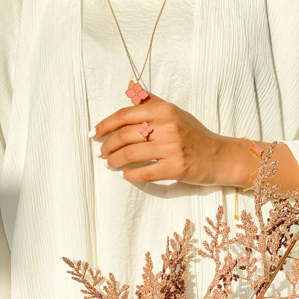 Joory / Earrings Pink Gold - Image 5