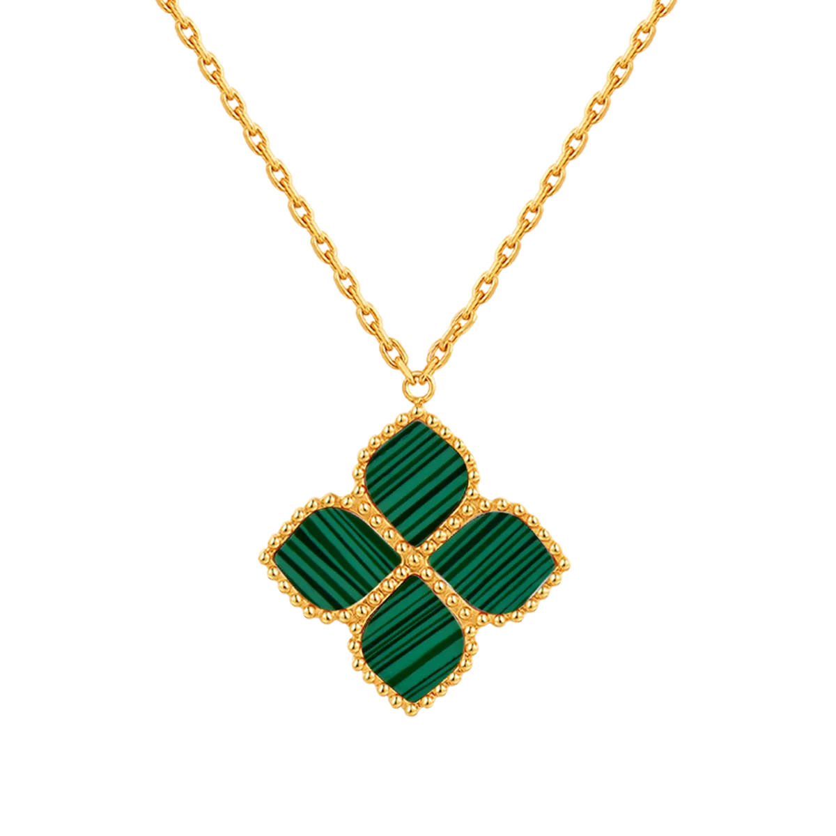 Joory / Necklace Malachite Gold