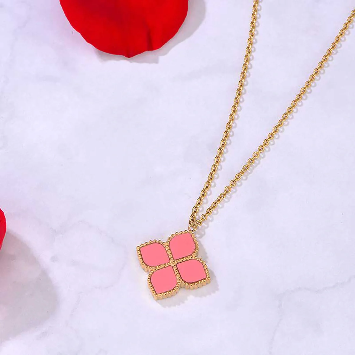 Joory / Necklace Pink Gold - Image 4