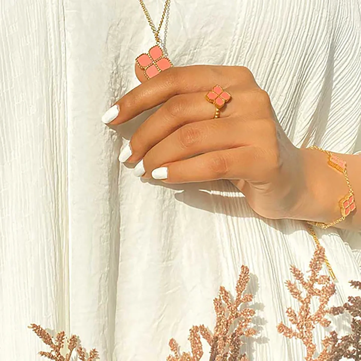 Joory / Necklace Pink Gold - Image 7