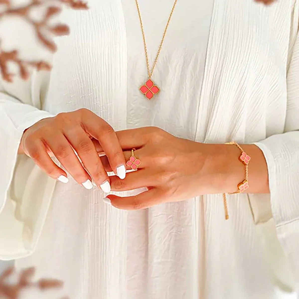 Joory / Necklace Pink Gold - Image 8