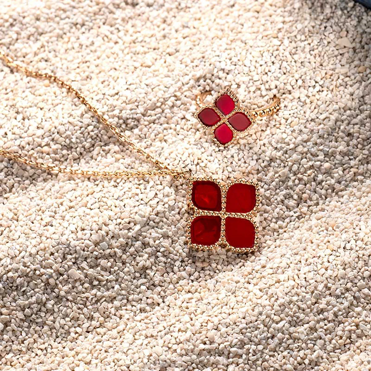 Joory / Necklace Red Rose Gold - Image 4