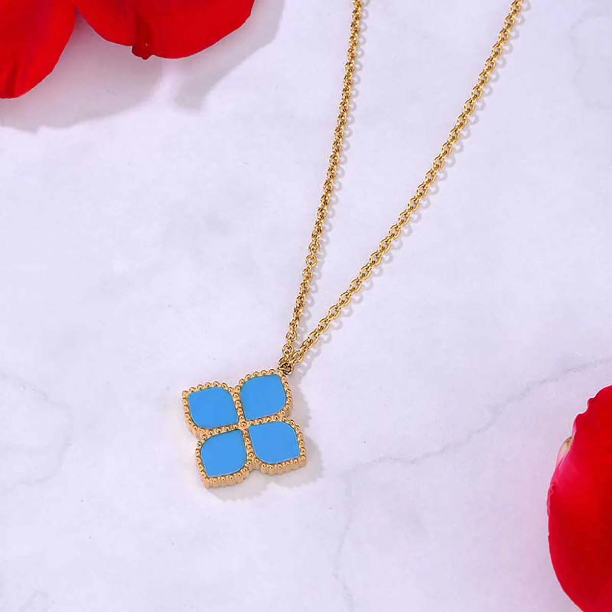 Joory / Necklace Teal Gold - Image 4