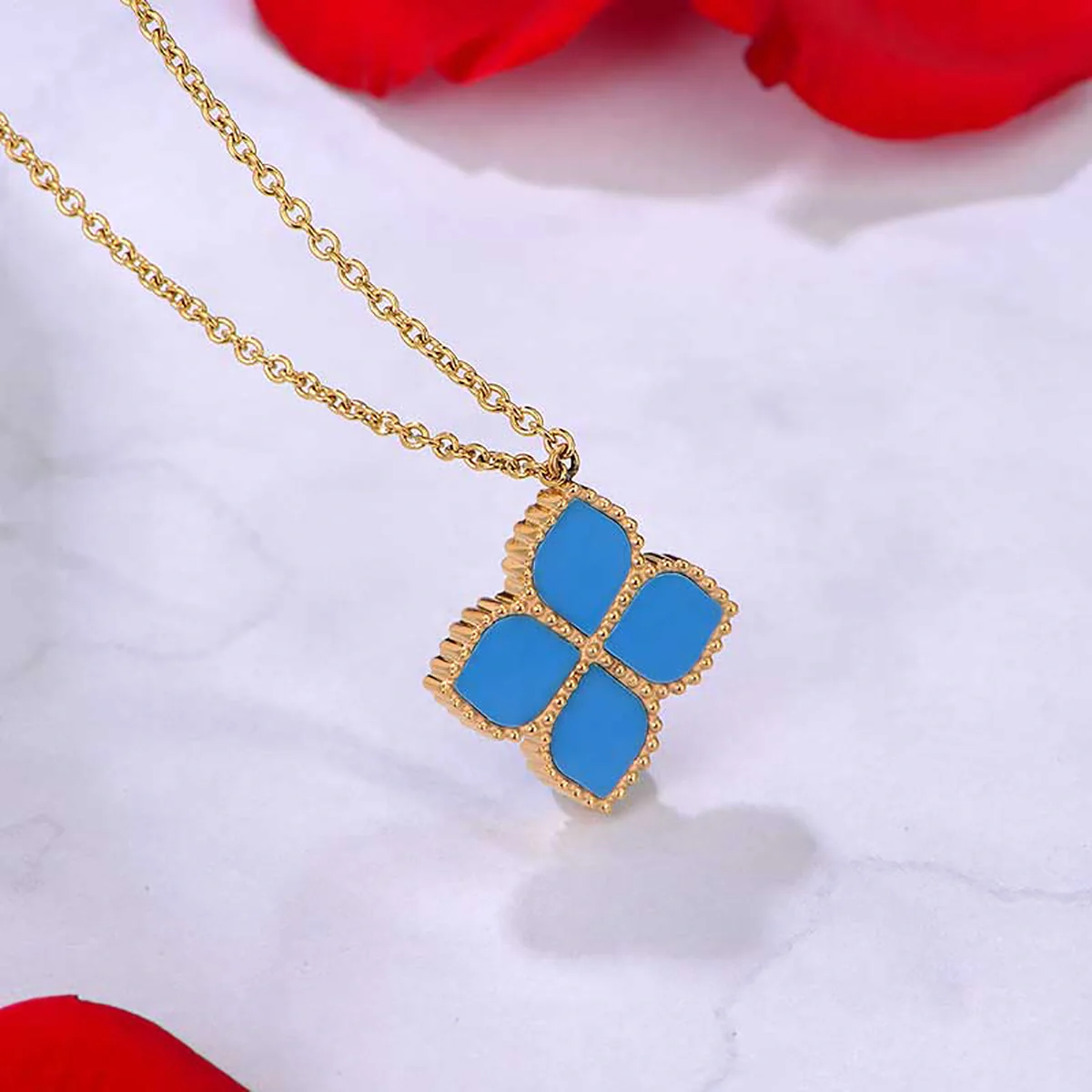 Joory / Necklace Teal Gold - Image 5