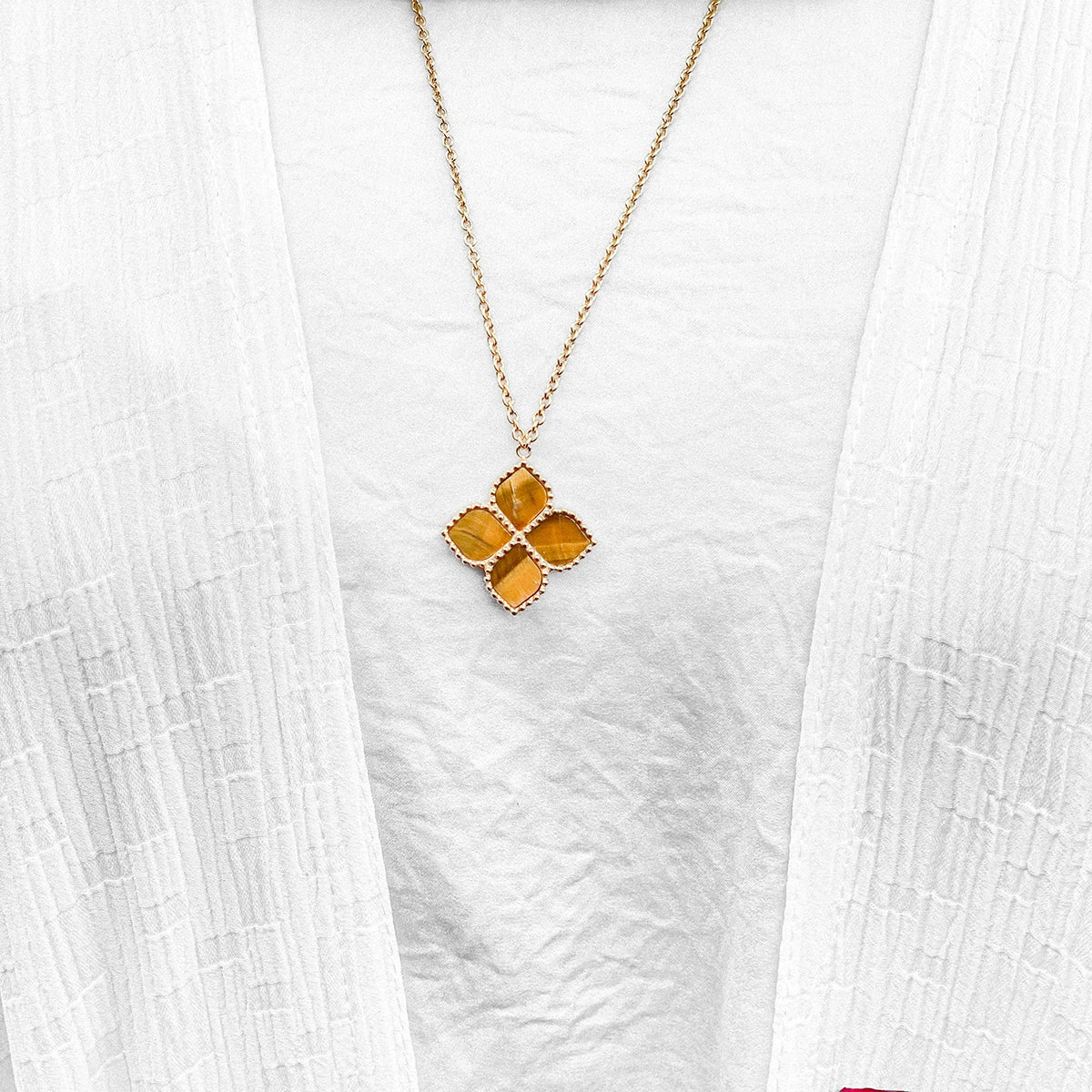 Joory / Necklace Tiger Eye Gold - Image 6
