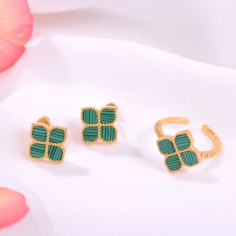 Joory / Ring Malachite Gold - Image 3