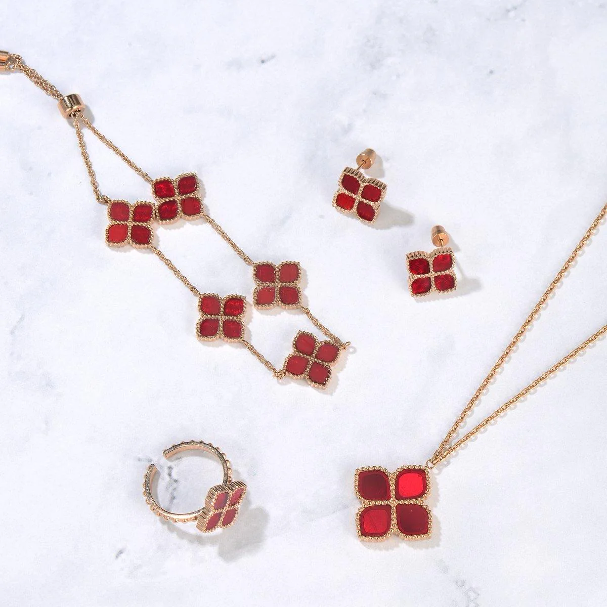 Joory / Ring Red Rose Gold - Image 4