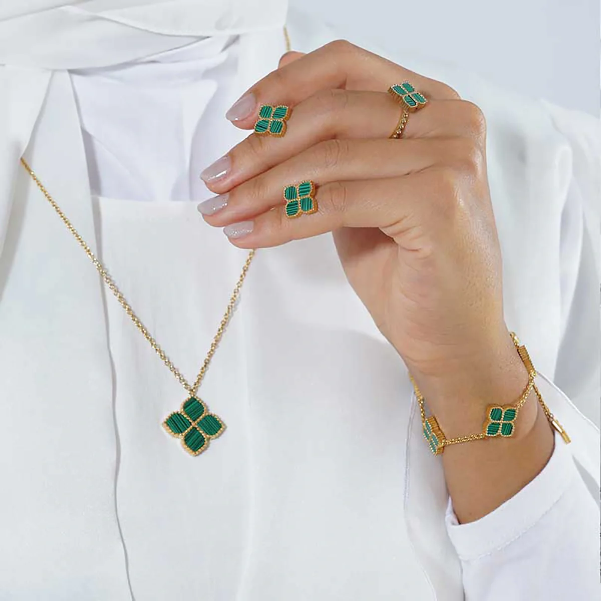 Joory / Set Malachite Gold - Image 10