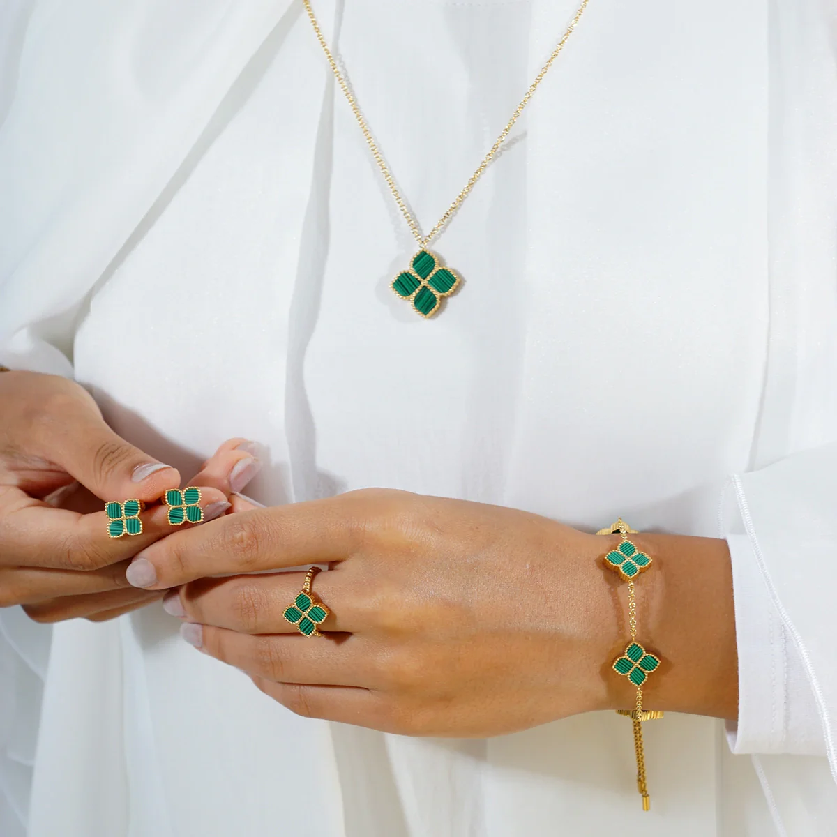 Joory / Set Malachite Gold - Image 9
