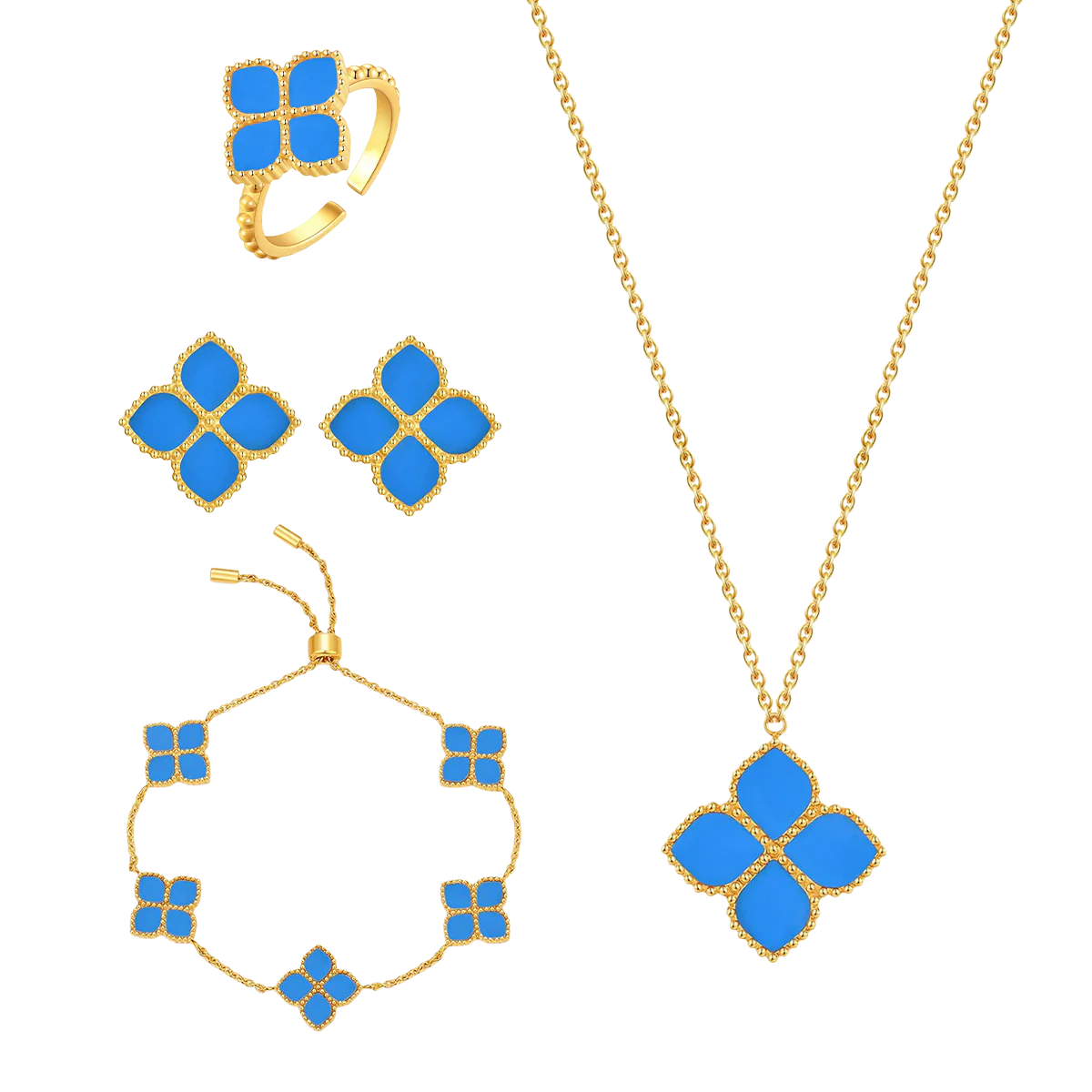 Joory / Set Teal Gold