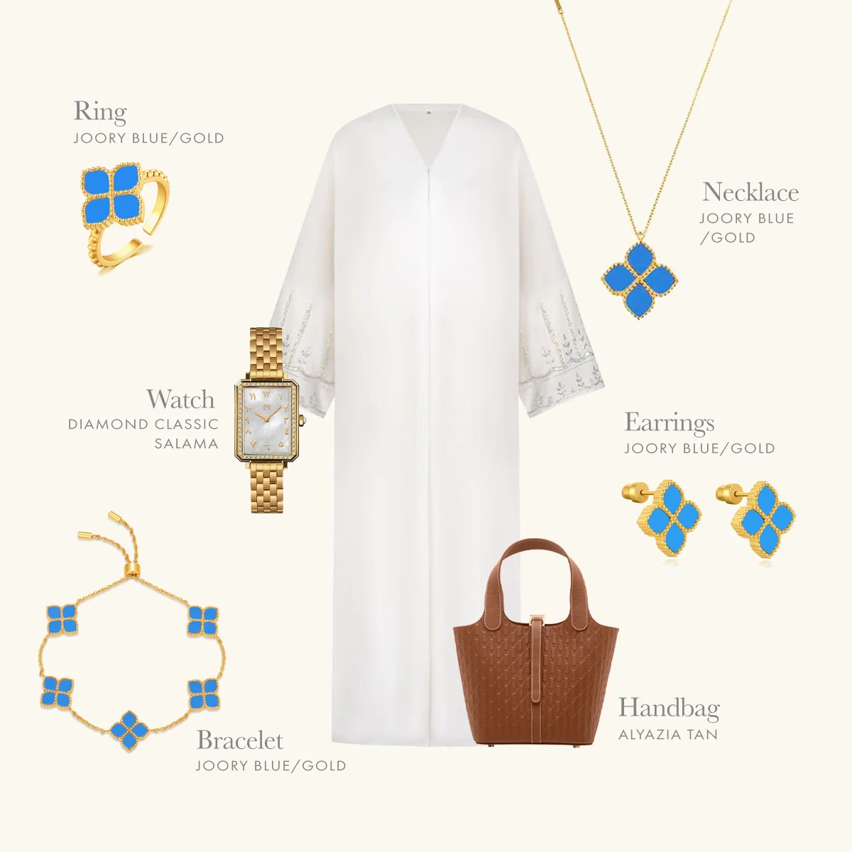 Joory / Earrings Teal Gold - Image 8