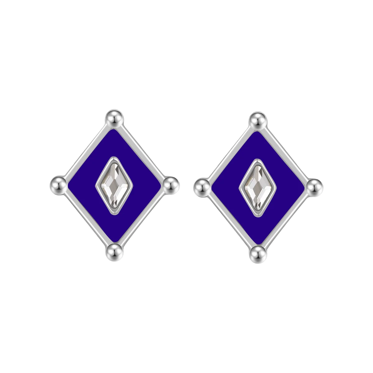 Kite / Earrings Blue Silver - Image 2