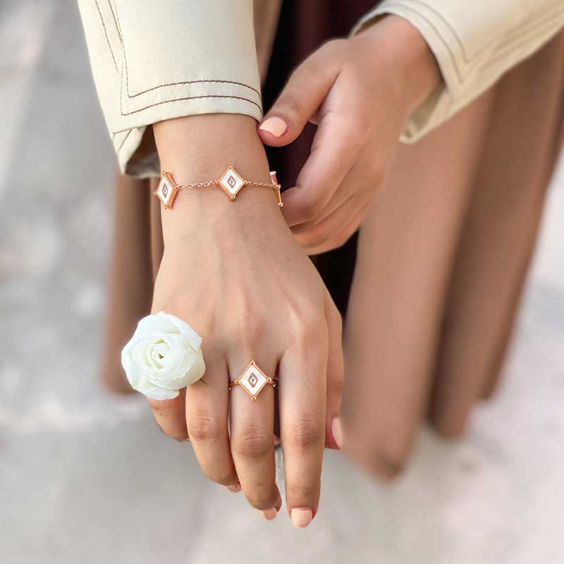 Kite / Ring Pearl Rose Gold - Image 3