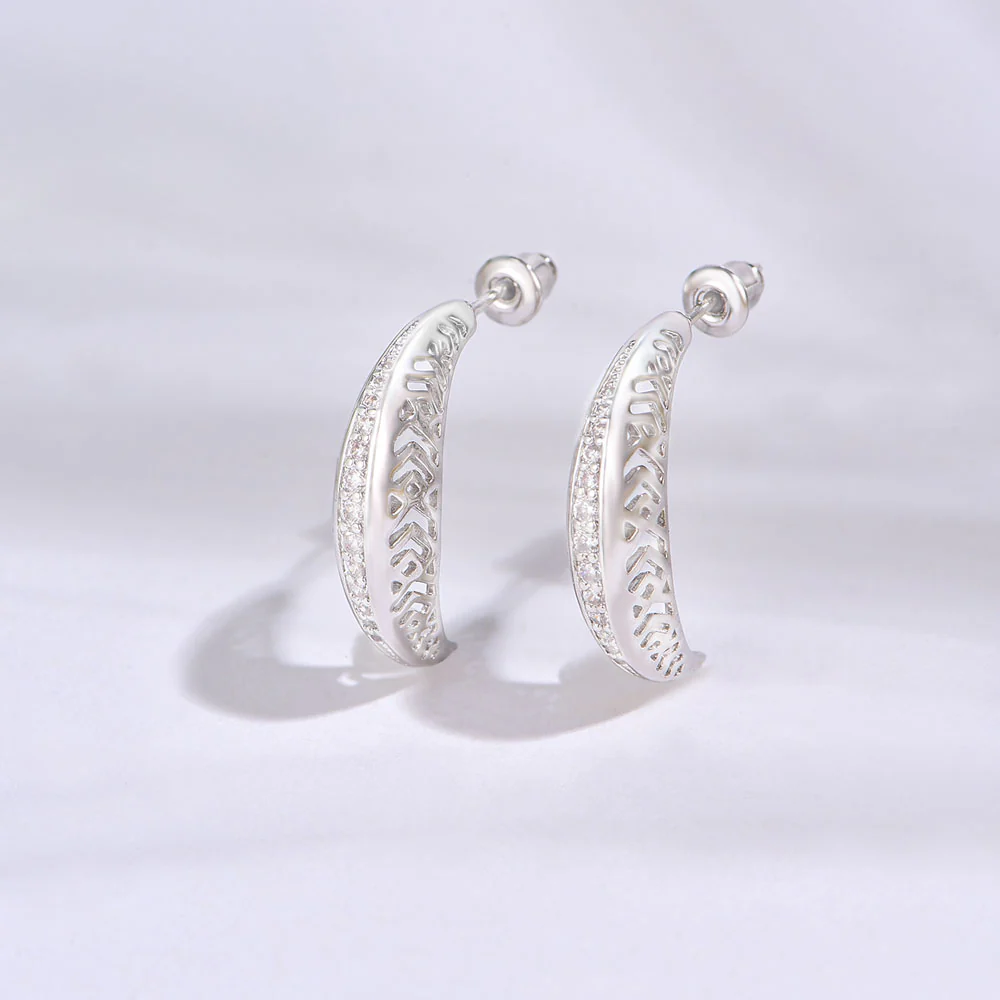 Leaf / Earrings Silver - Image 3