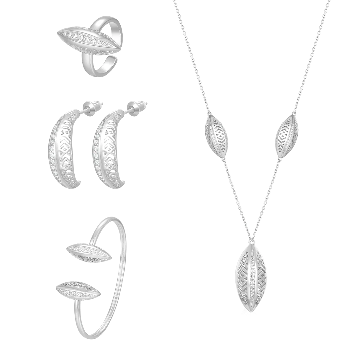 Leaf / Set Silver