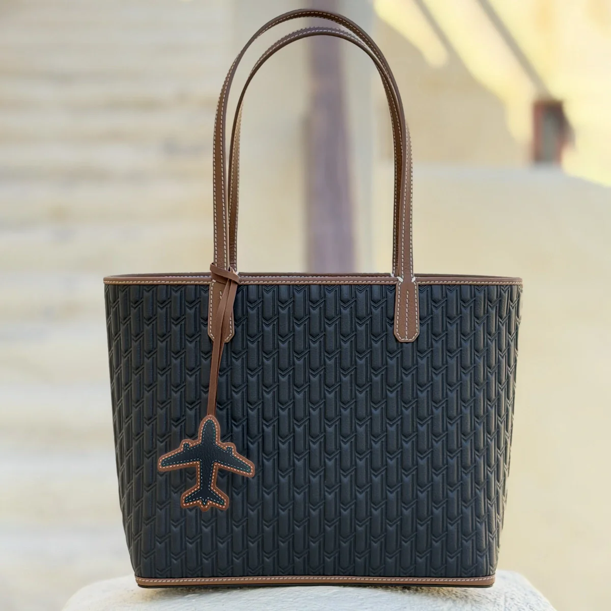 Leather Charm / Airplane - Image 3